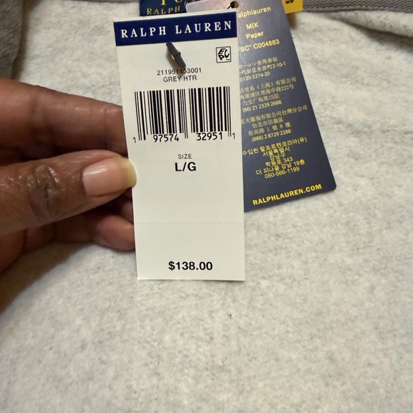 Ralph Lauren Women Heather Gray Sweatshirt - Picture 2 of 6